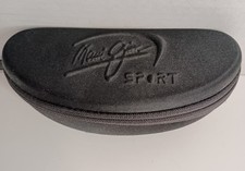 Maui Jim Sport Sunglasses Case Zippered Clip Black Canvas Travel Eye Logo