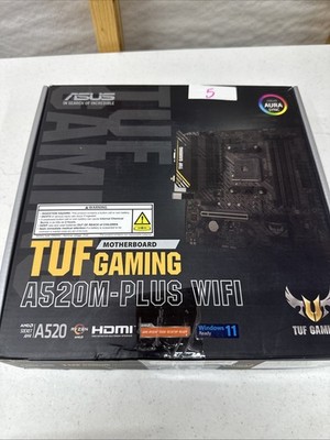 TUF GAMING A520M-PLUS WIFI Gaming Desktop Motherboard - AMD Chipset - Socket AM4