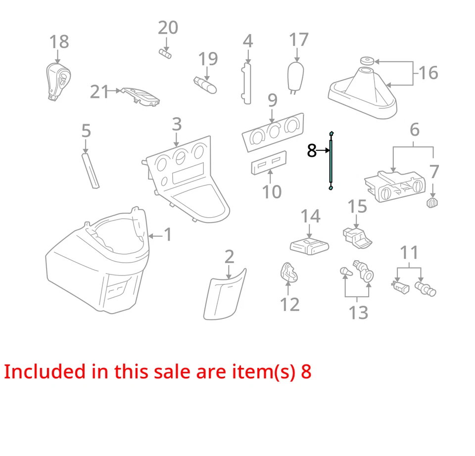 FITS 2003-2008 PONTIAC VIBE CABLE TEMP CONT *BLACK 88970581 -  NEW OEM 88970581 - Image 3 of 4