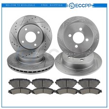 Ceramic Brake Pads And Rotors Front Rear For Mini Cooper S 1.6l 2002-2006
