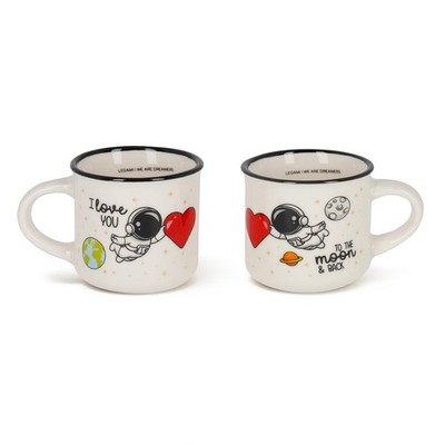 LEGAMI - Espresso Cups for Two, Set of 2 Coffee Cups Made of New Bone China, Cof