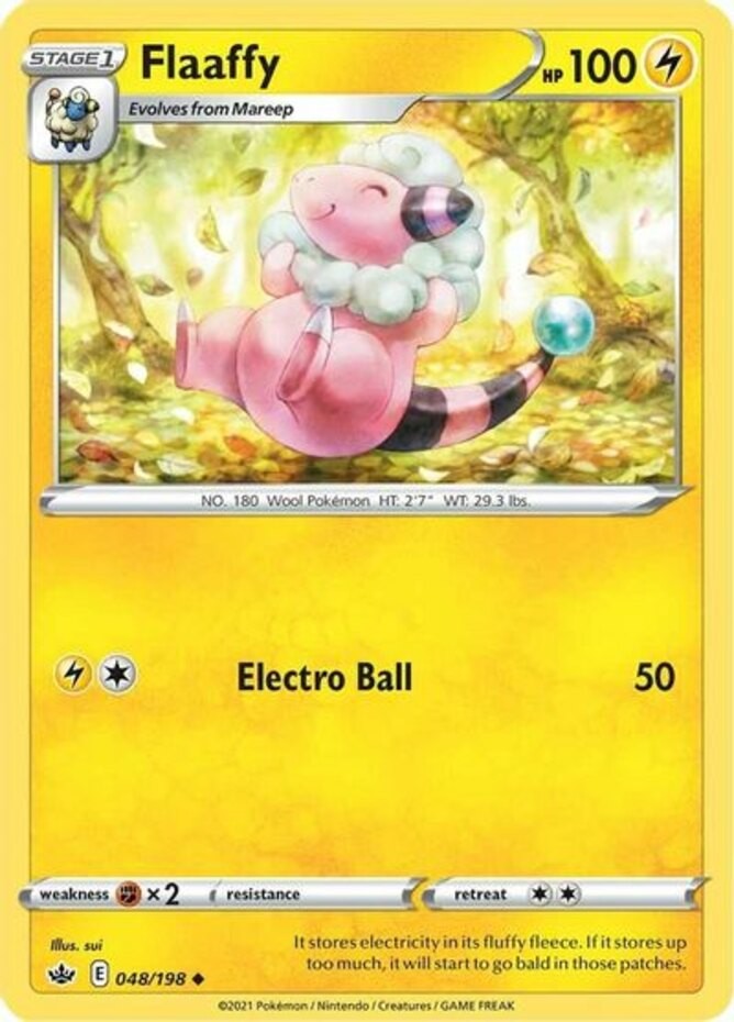 Flaaffy - 048/198 - Uncommon (Near Mint) Chilling Reign - Lightning Pokémon