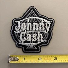 Johnny Cash Spade (Iron on patch) Music/Art / Country