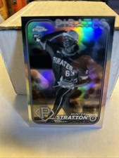 Hunter Stratton 2024 Topps Chrome Update NEGATIVE Refractor SP RC #USC137 