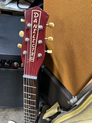 Danelectro DC-59 electric guitar vintage Reissue in red model DC-2