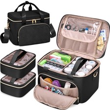 Medicine Storage Bag with 2 Medical Bags, Pill Bottle Organizer Bag Empty Fir...