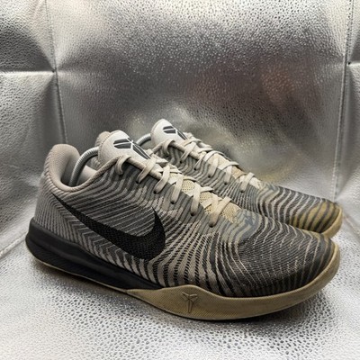 Size 11 Nike KB Mentality 2 Wolf Gray Mens Lace-UP Running Sneakers 818952-100