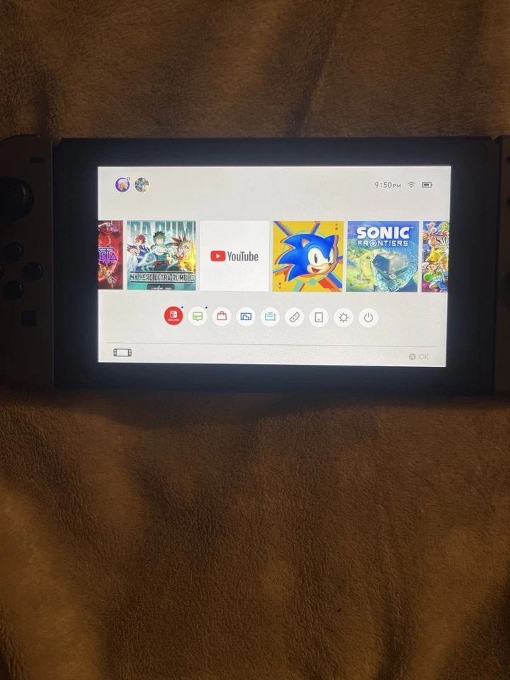 Consola portátil Nintendo Switch HAC-001 - 32 GB - ¡Gris viene con 8 juegos! Foto 4 de 4