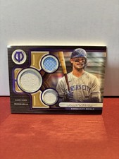2024 Topps Tribute - Triple Relics Bobby Witt Jr. #TTR-BW Purple /50 (MEM)