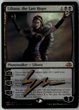 MTG Liliana, the Last Hope Foil 093/205 SDCC 2016 Signed Auto Eric Deschamps