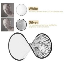 Silver And White Reflector Portable Photography Reflector For Outdoor Lighting