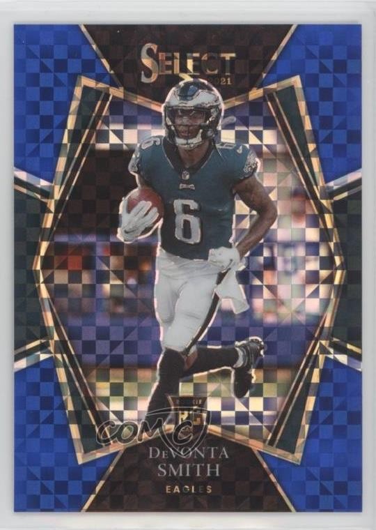 2021 Panini Select Premier Level Blue Prizm /149 DeVonta Smith #149 Rookie RC