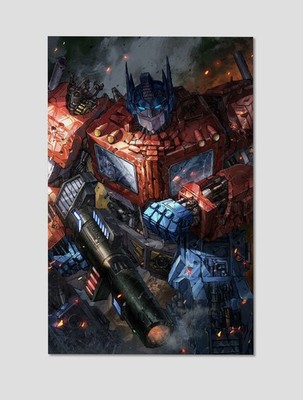 Optimus Prime Autobot Leader Giclee Print Poster 11x17 Transformers Wall Art