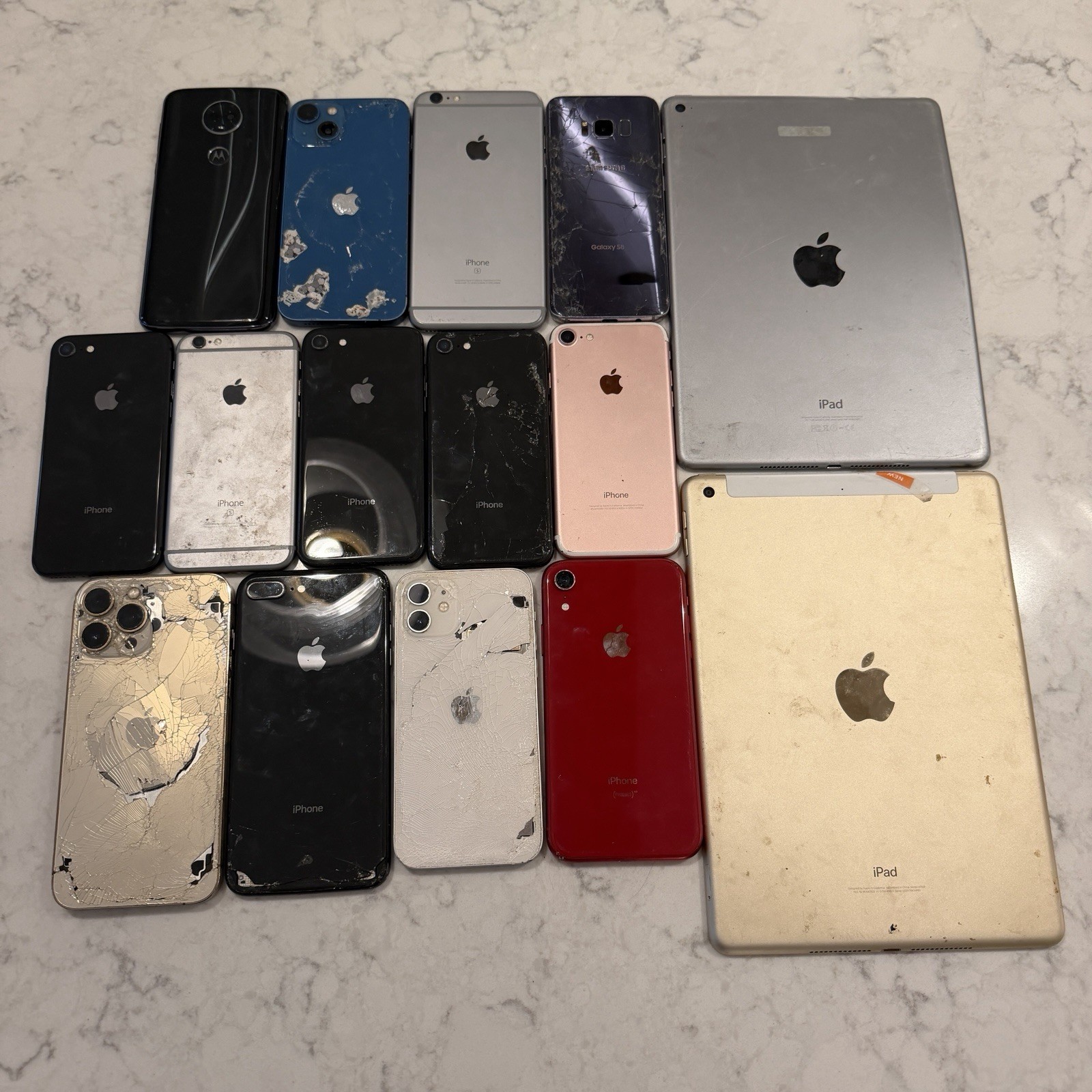 Lot Of 15 Phones And Tablets (iPhones, iPads, Androids)