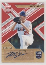 2019 Elite Extra Edition 18U National Team Signatures Red Mick Abel Auto q9p