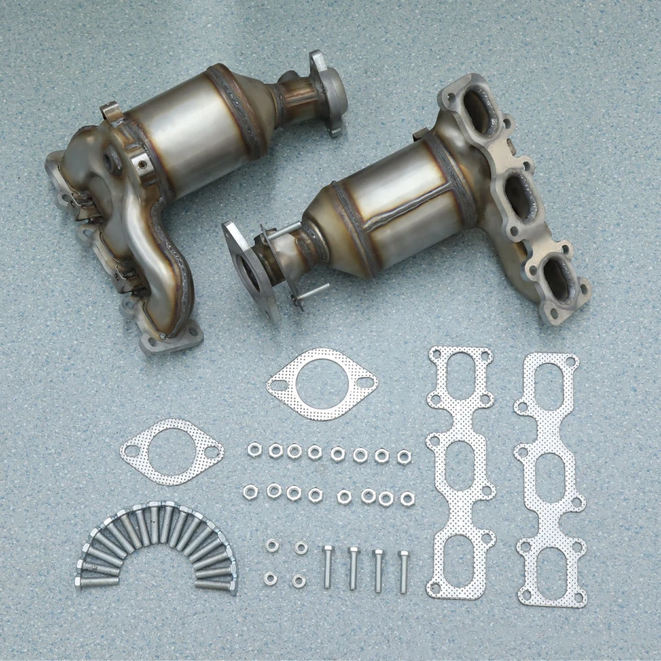 Convertidor catalítico para Ford Flex 2013-2015 delantero 2 piezas acero inoxidable Cumrtafqn Foto 4 de 4