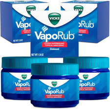 Vicks Vaporub, Original, Cough Suppressant, Topical Chest Rub  Analgesic Ointme