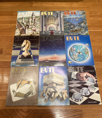 Lot of 9 Byte Magazines from 1978 1979 Computers Vintage
