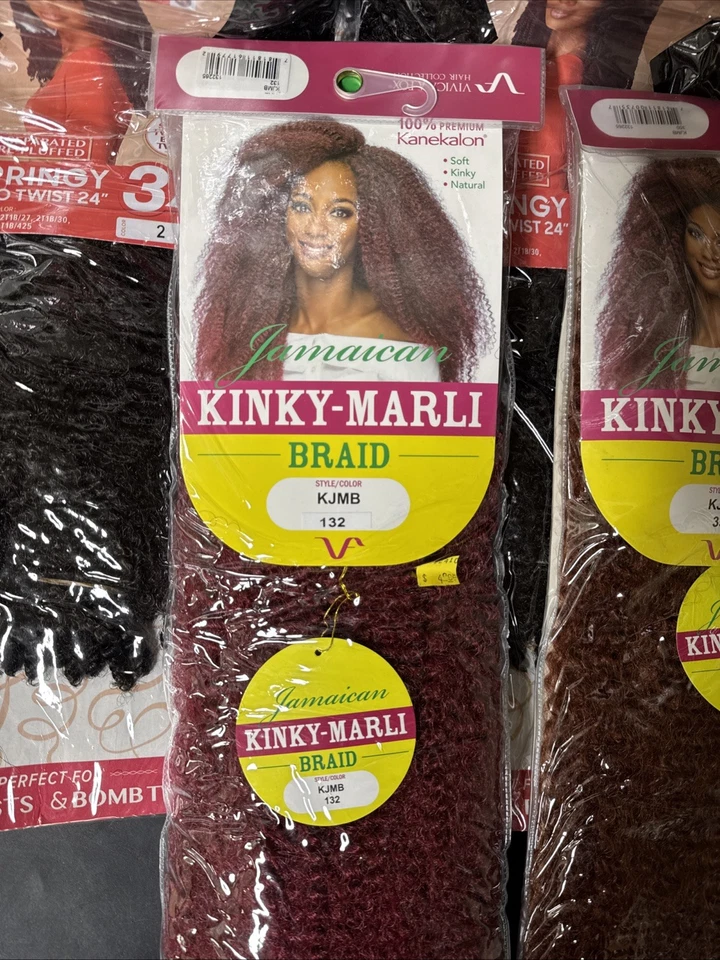 Lote de 5 paquetes de cabello sintético Outre X-Pression y Vivica (ver detalles en las fotos) Foto 2 de 4