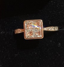 1 carat white gold diamond ring size K