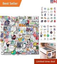 Educational 100-Piece Science Sticker Set - Durable Vinyl for Personalization
