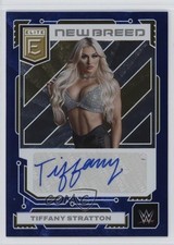 2023 Panini Donruss Elite WWE New Breed Blue /25 Tiffany Stratton Auto 9et