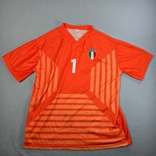 Vintage Italy 2006 World Cup Gianluigi Buffon Goalkeeper Jersey Mens XL Orange