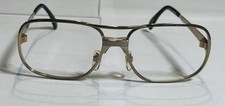 Vintage Metzler Germany Eyeglass Frames Gold Metal Aviator Style NOS New Old St