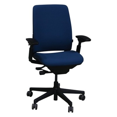 Steelcase Amia Task Chair Violet Blue Adjustable Ergonomic Office Chair w/Lumbar
