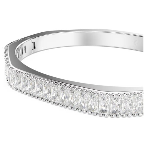 Swarovski Zirconia Matrix Bangle, Octagon Shape, White, Rhodium 5705784 (Size M) - 第 4/7 張圖片
