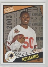 2005 Topps Heritage Design Variation Short Print Carlos Rogers #62 1k3