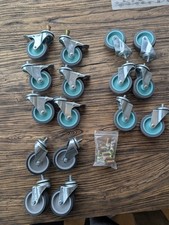 Qty 16 - Mixed set of 3  Inch Stem Caster Wheels Heavy Duty  - M10 thread