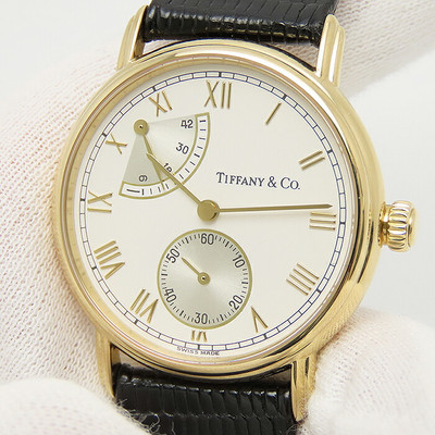 TIFFANY & CO. CLASSIC POWER RESERVE M263 HAND-WOUND CAL.7001 K18 YG LADIES 33MM