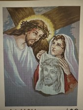 needlepoint Tapestry Gobelin L Christ Printed Canvas Only 45x60 Cm