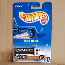 Hot Wheels Workhorses 1991 Tank Truck 1:64 Diecast White/Black/Orange Unopened