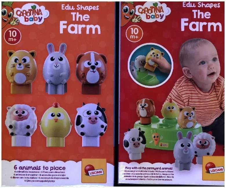 Lisciani Mehrfarbig Carotina Lern Sortiere Farm.109944 - Image 3