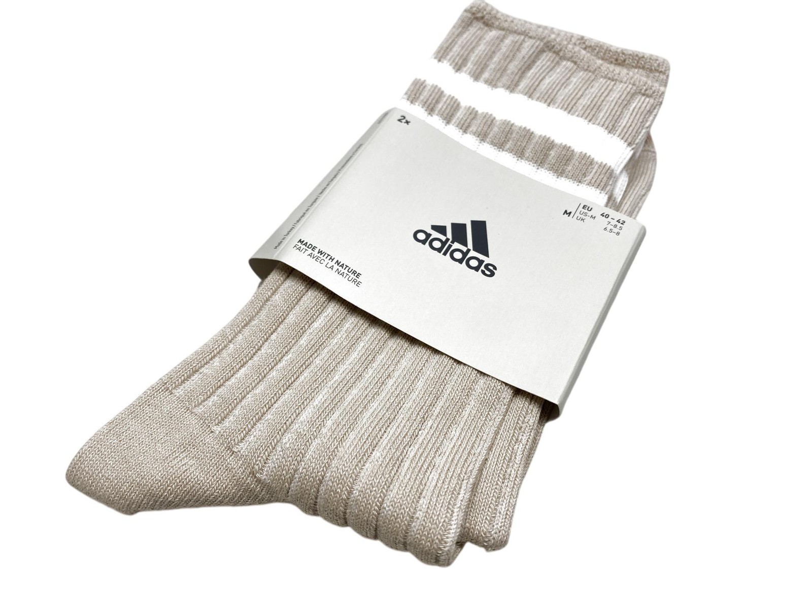 Calcetines adidas Unisex Adult Comfort talla M 40-42 beige