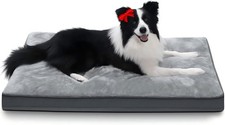 Dog Crate Bed Waterproof Deluxe Plush Dog Beds with Removable Washable Cover ...