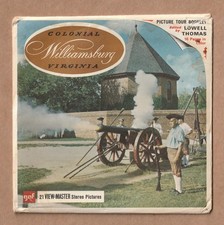 Complete set of three vintage View-Master reels Colonial Williamsburg Virginia