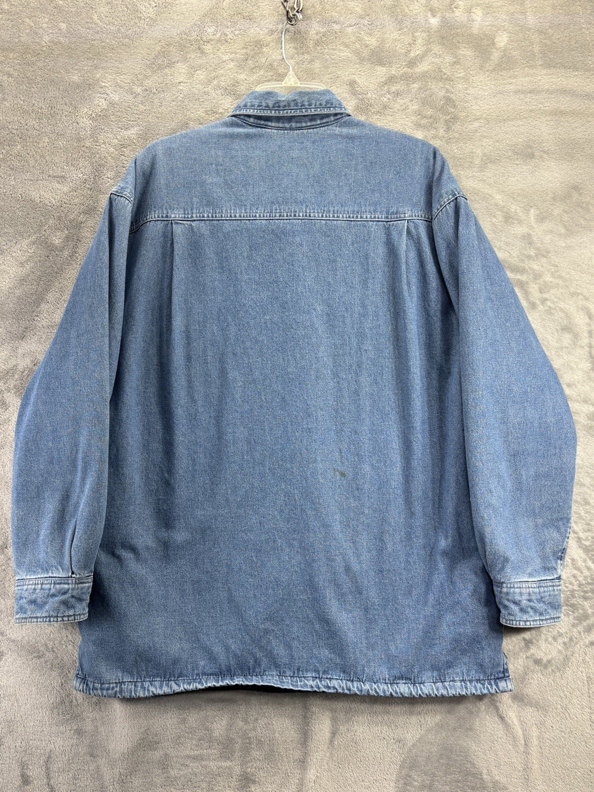 Wolverine Plaid Lined Denim Collared Button Shirt… - image 14