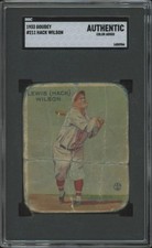 1933 GOUDEY HACK WILSON 211 POOR HOF RC BASEBALL BROOKLYN DODGERS