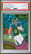 2021 PANINI ~ SELECT MARK ANDREWS FIELD LEVEL SSP COSMIC PRIZM PSA 10 POP 4