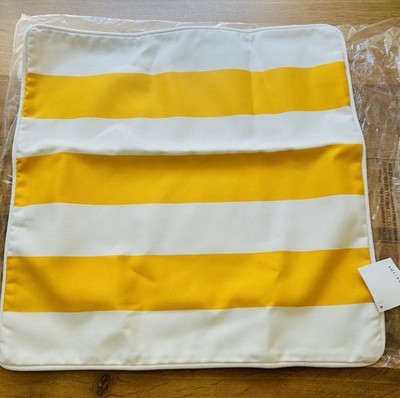 Serena & Lily Island Stripe Yellow Pillow Cover 24 X 24 Large
