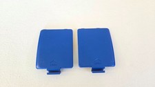 Sega Game Gear GENUINE OEM Blue Battery Door Cover Lids Left  Right - READ 