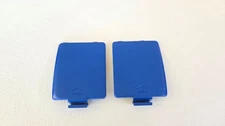 Sega Game Gear GENUINE OEM Blue Battery Door Cover Lids Left & Right - READ!