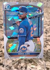 2023 Bowman - Chrome Prospects Simon Juan #BCP-38 Atomic Refractor (RC)