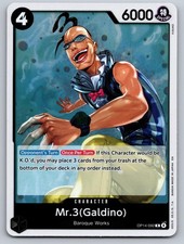 Mr.3(Galdino) OP14-092 Rare The Azure Sea's Seven One Piece Foil Near Mint