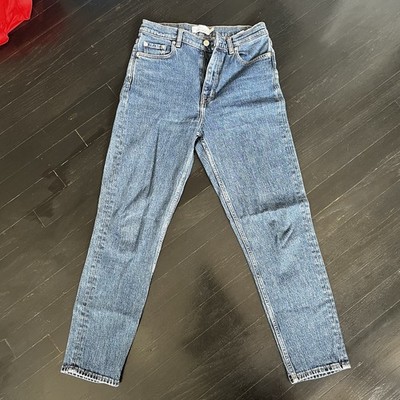 Other Stories Women's Keeper Cut Denim Jeans Size 26 Blue