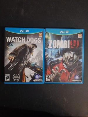 Watch Dogs & ZombiU (Nintendo Wii U) 2 Game Bundle Complete With Manuals 