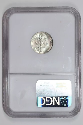 1924 MERCURY DIME NGC MS64 - Picture 2 of 2